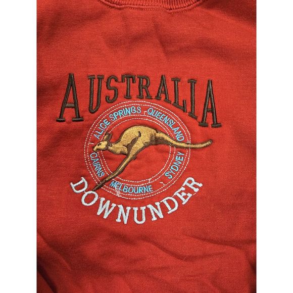 Australia Down under Sweatshirt Red medium made in Australia tourist - Picture 2 of 7